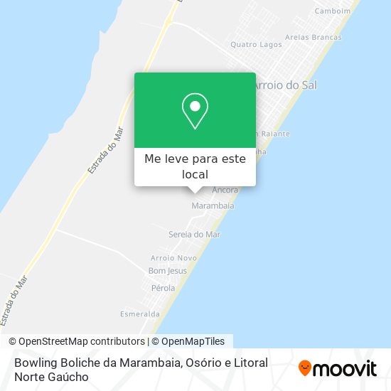 Bowling Boliche da Marambaia mapa