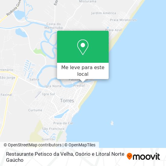 Restaurante Petisco da Velha mapa