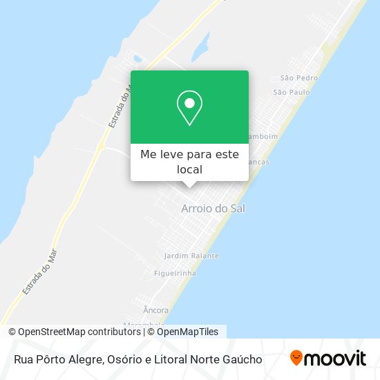 Rua Pôrto Alegre mapa