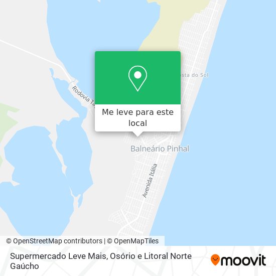 Supermercado Leve Mais mapa