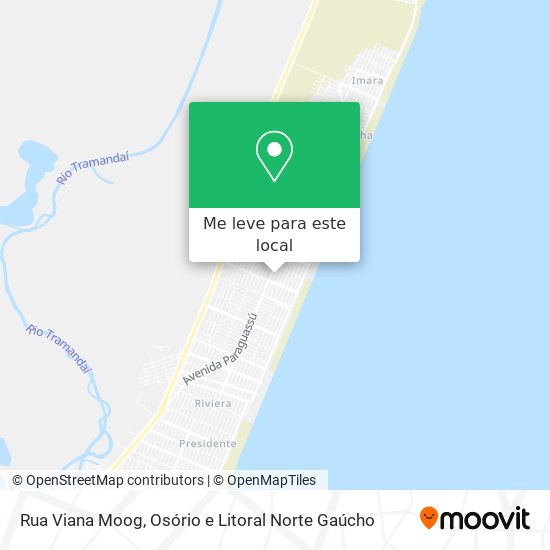 Rua Viana Moog mapa