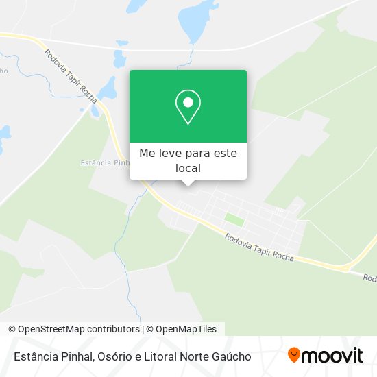 Estância Pinhal mapa