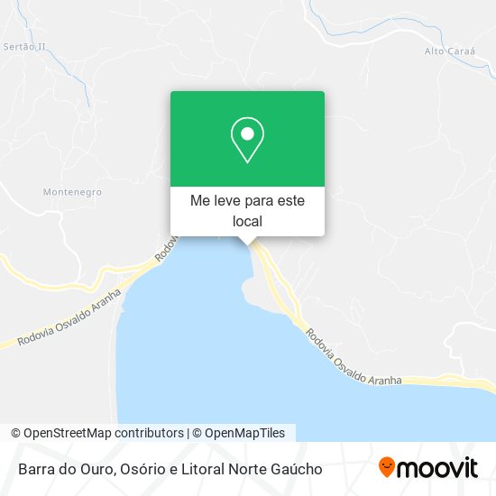 Barra do Ouro mapa