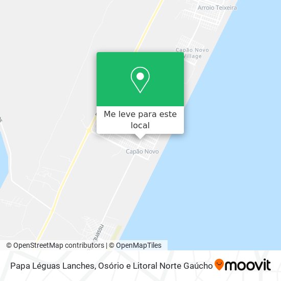Papa Léguas Lanches mapa