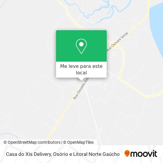 Casa do Xis Delivery mapa