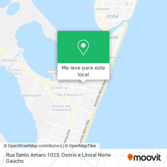 Rua Santo Amaro 1025 mapa