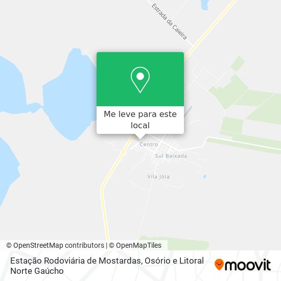 Estação Rodoviária de Mostardas mapa
