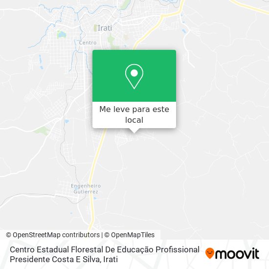 Centro Estadual Florestal De Educação Profissional Presidente Costa E Silva mapa