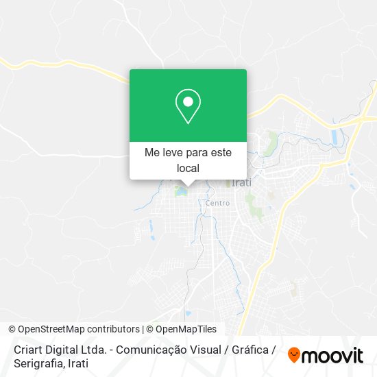 Criart Digital Ltda. - Comunicação Visual / Gráfica / Serigrafia mapa