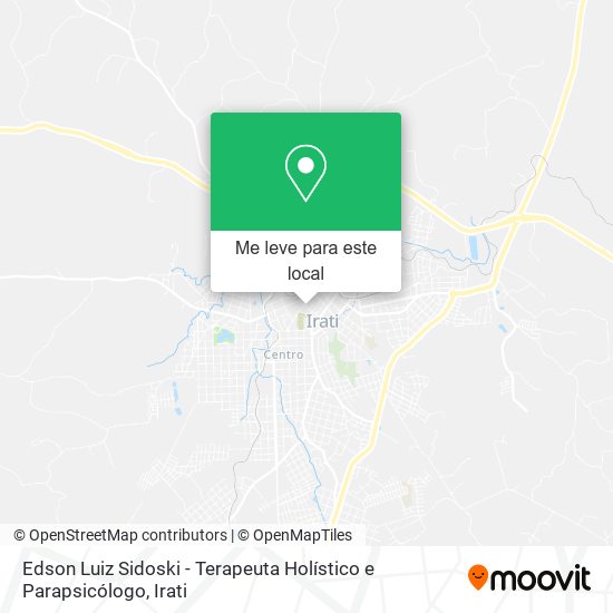 Edson Luiz Sidoski - Terapeuta Holístico e Parapsicólogo mapa