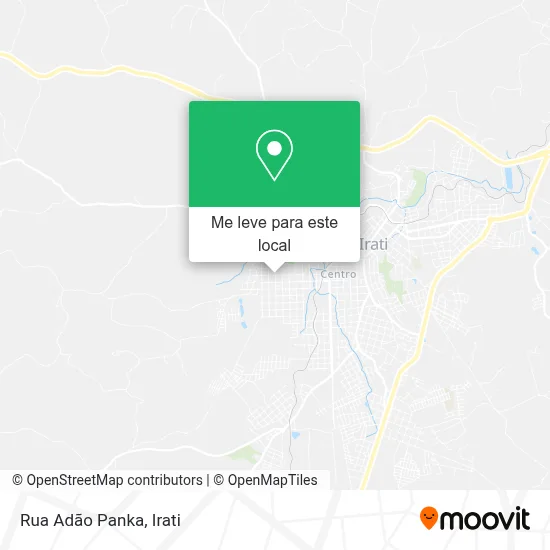 Rua Adão Panka mapa