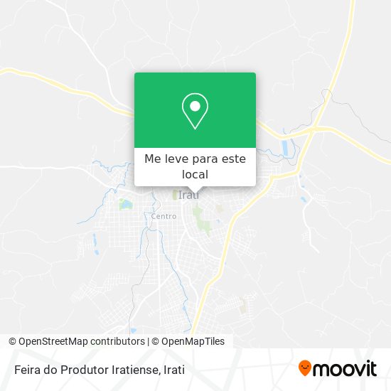 Feira do Produtor Iratiense mapa