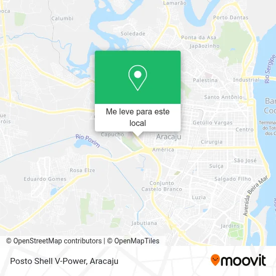 Posto Shell V-Power mapa