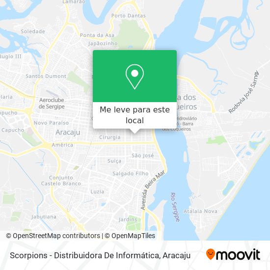Scorpions - Distribuidora De Informática mapa