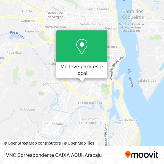 VNC Correspondente CAIXA AQUI mapa