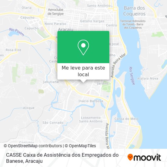 CASSE Caixa de Assistência dos Empregados do Banese mapa