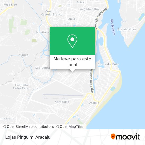 Lojas Pinguim mapa