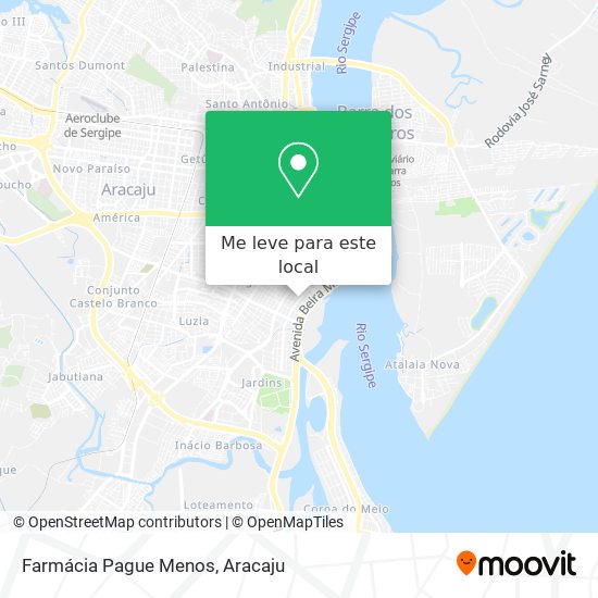 Farmácia Pague Menos mapa