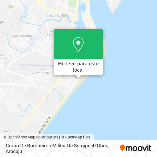 Corpo De Bombeiros Militar De Sergipe 4ºGbm mapa