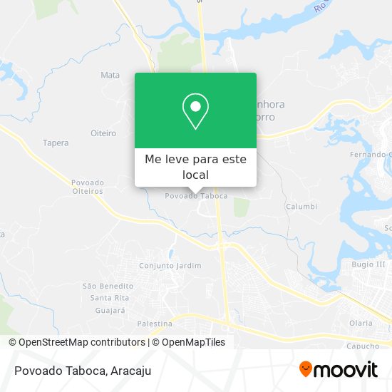 Povoado Taboca mapa