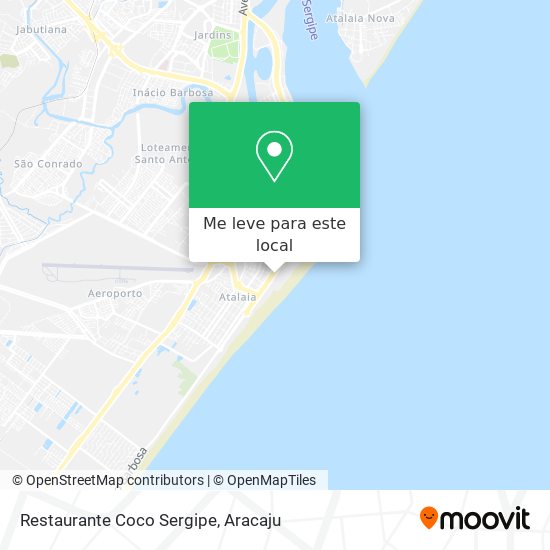 Restaurante Coco Sergipe mapa