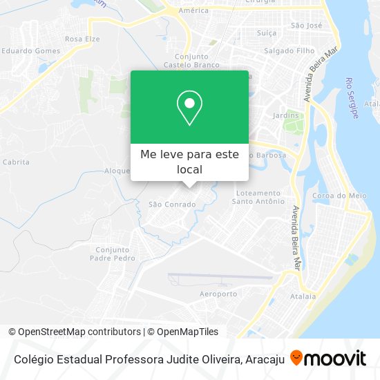 Colégio Estadual Professora Judite Oliveira mapa
