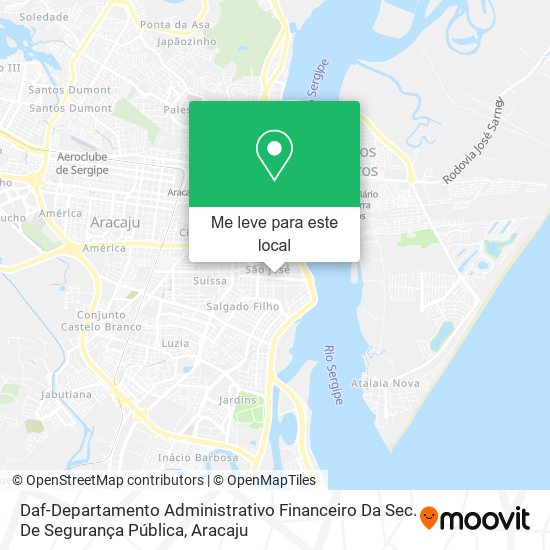 Daf-Departamento Administrativo Financeiro Da Sec. De Segurança Pública mapa