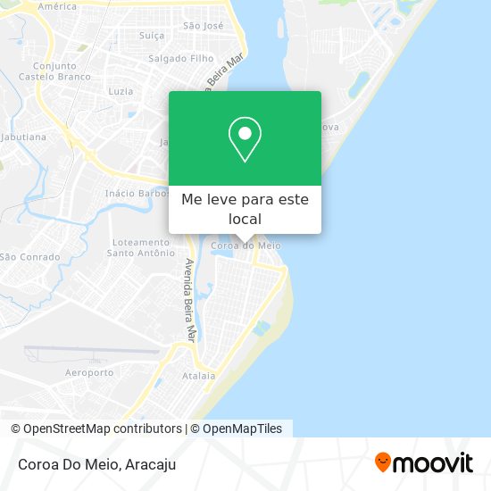 Coroa Do Meio mapa