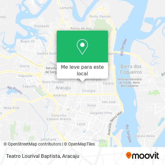 Teatro Lourival Baptista mapa