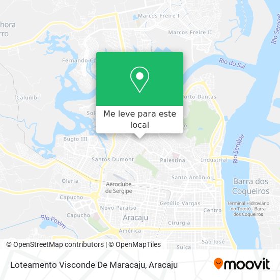 Loteamento Visconde De Maracaju mapa