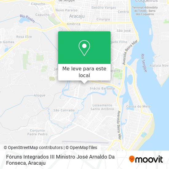 Fóruns Integrados III Ministro José Arnaldo Da Fonseca mapa