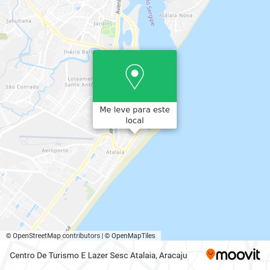 Centro De Turismo E Lazer Sesc Atalaia mapa