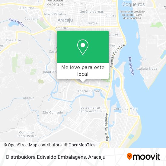 Distribuidora Edivaldo Embalagens mapa