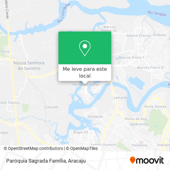 Paróquia Sagrada Família mapa
