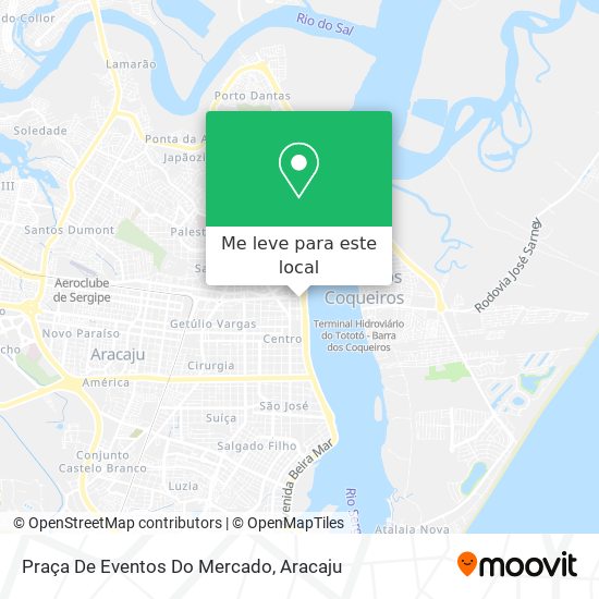 Praça De Eventos Do Mercado mapa