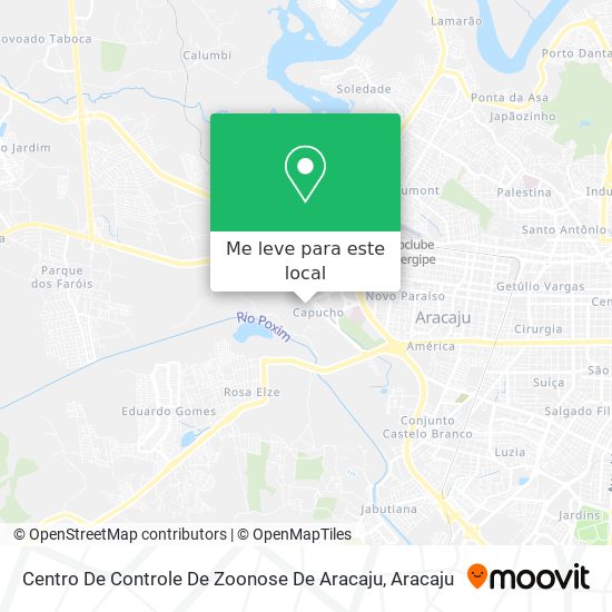 Centro De Controle De Zoonose De Aracaju mapa