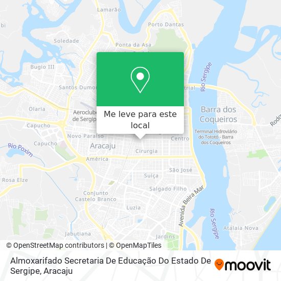 Almoxarifado Secretaria De Educação Do Estado De Sergipe mapa