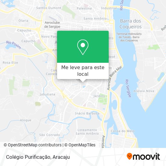 Colégio Purificação mapa