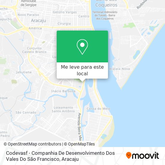 Codevasf - Companhia De Desenvolvimento Dos Vales Do São Francisco mapa