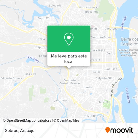 Sebrae mapa