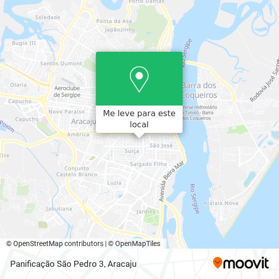 Panificação São Pedro 3 mapa