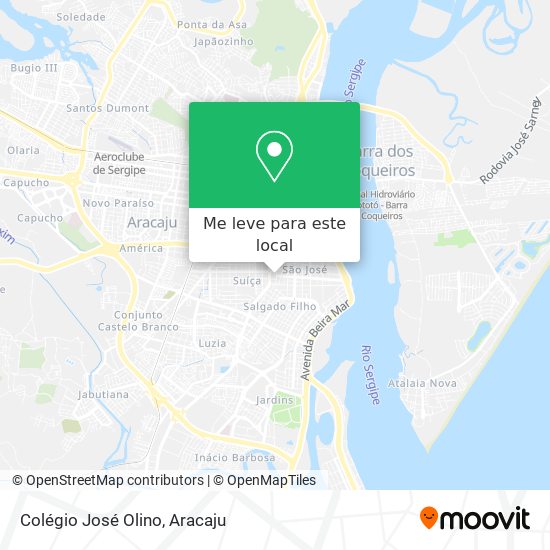 Colégio José Olino mapa