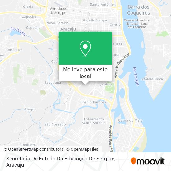 Secretária De Estado Da Educação De Sergipe mapa