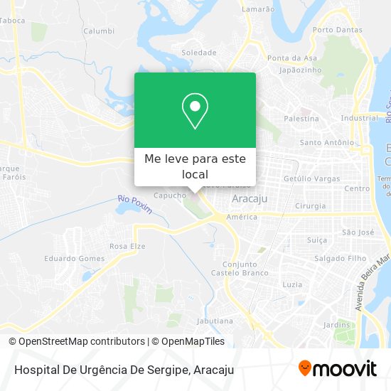 Hospital De Urgência De Sergipe mapa