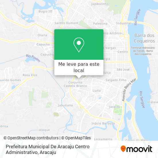 Prefeitura Municipal De Aracaju Centro Administrativo mapa