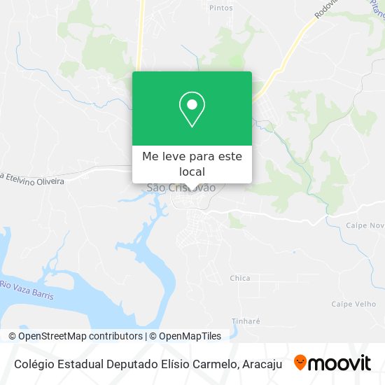 Colégio Estadual Deputado Elísio Carmelo mapa