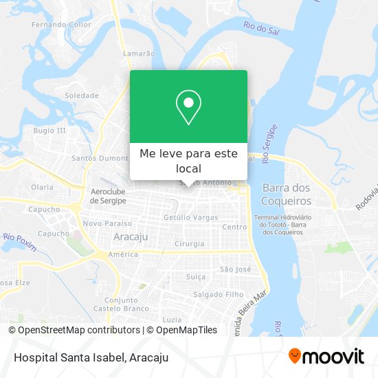 Hospital Santa Isabel mapa
