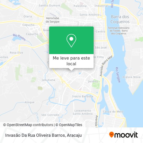 Invasão Da Rua Oliveira Barros mapa