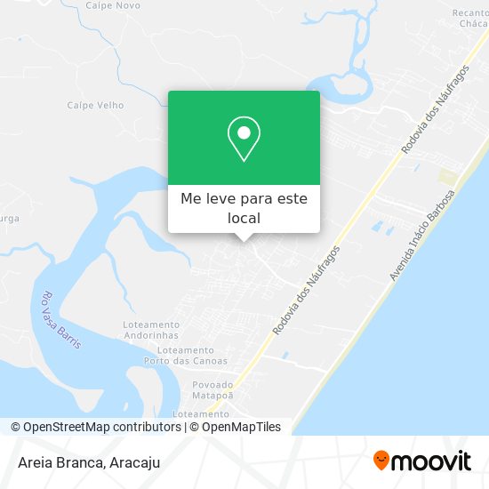 Areia Branca mapa