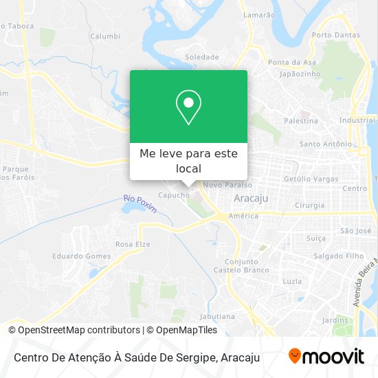 Centro De Atenção À Saúde De Sergipe mapa